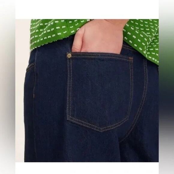 Kate Spade X Target NWT High Rise Straight Leg Wide Cuff Size 16 - Picture 3 of 13